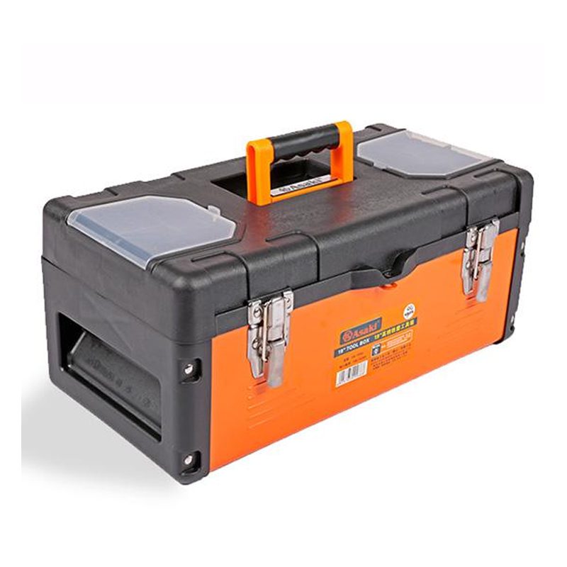 Thùng đồ nghề vỏ nhựa đáy sắt 36x17x18cm Asaki AK-9964