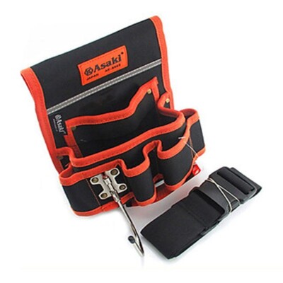 Túi đeo thắt lưng đựng đồ nghề chống thủng 7 ngăn Asaki AK-9985