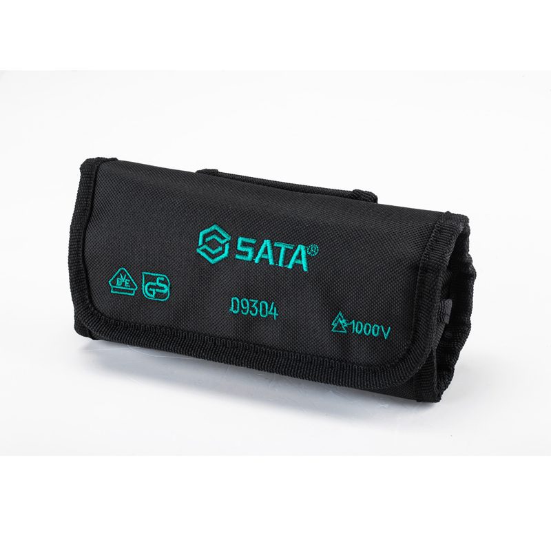 Bộ tuốt nơ vít cách điện 10 chi tiết VDE 1000V Sata 09304